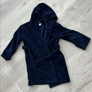 GAP kids Navy Blue plush robe